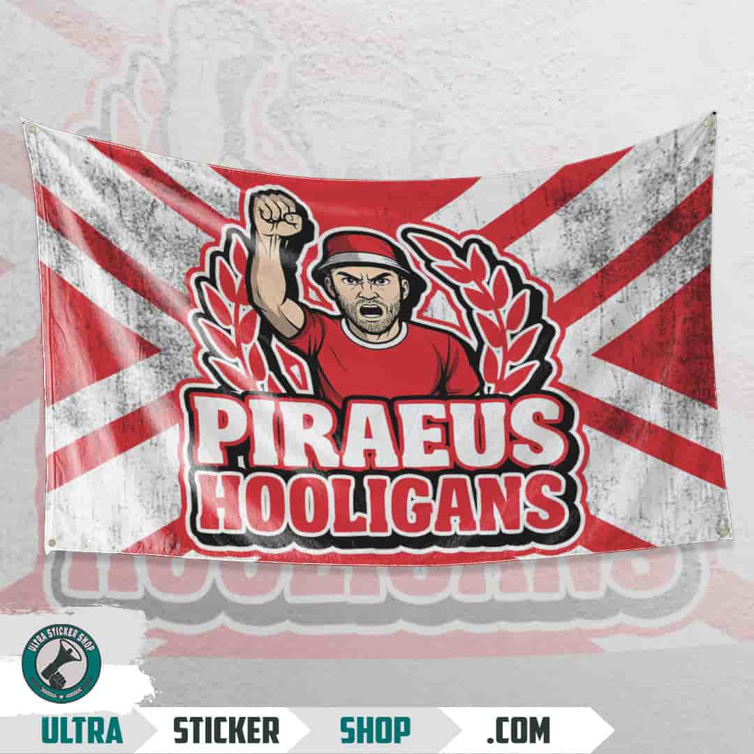 Piraeus Hooligans Flag