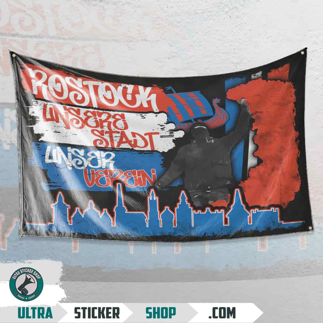 Rostock unsere stadt unser verein Flag