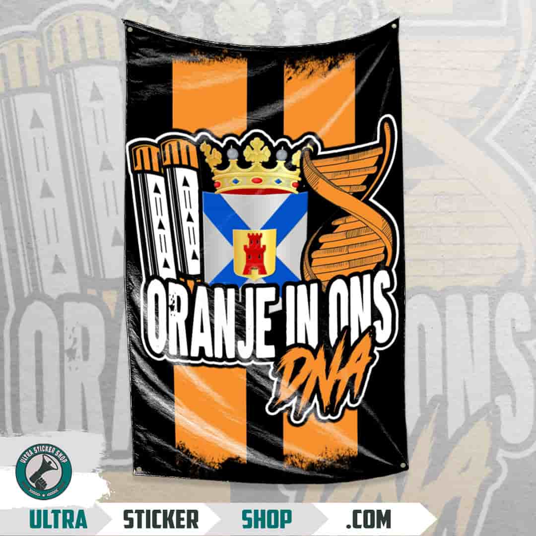 Oranje in ons DNA Flag