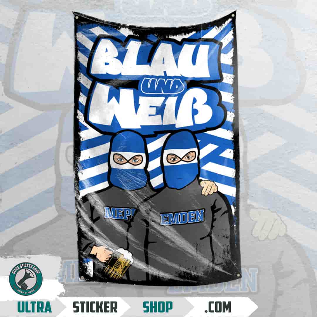 Blau und Weiß Flag