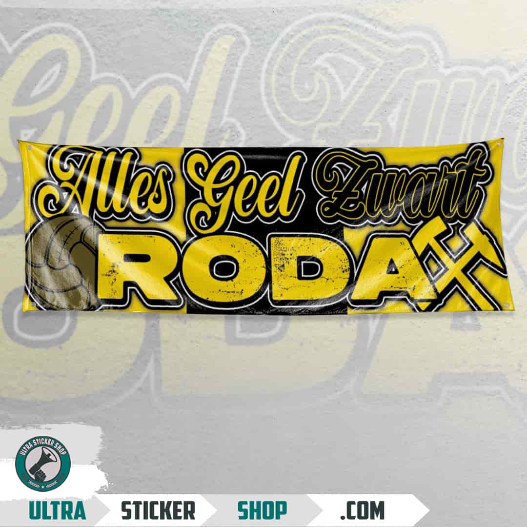 Alles geel zwart Roda Flag
