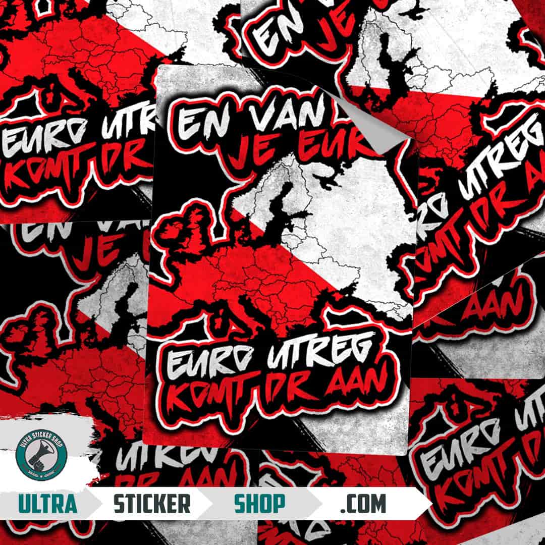 En van je Euro Euro Utreg komt dr aan Stickers