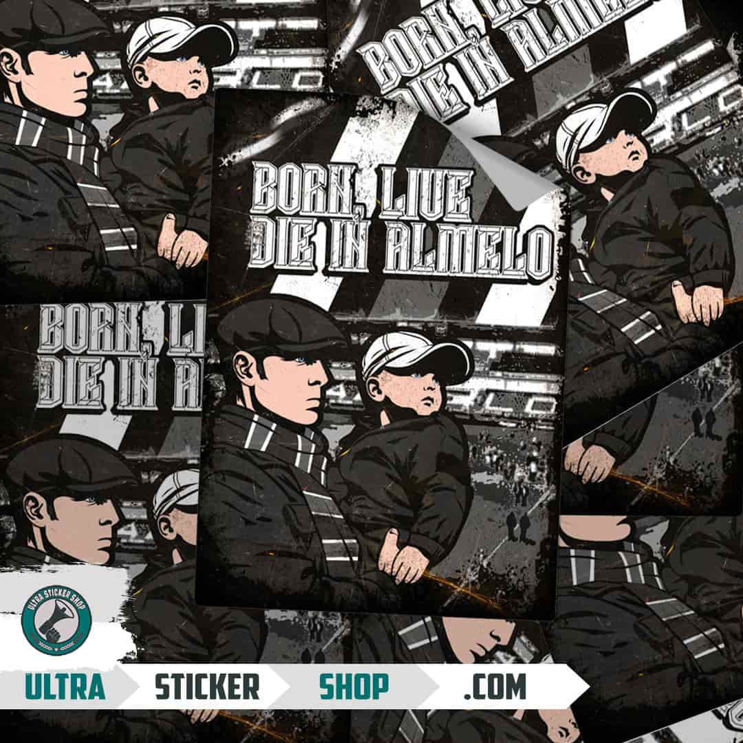 Born, Live die in Almelo Stickers