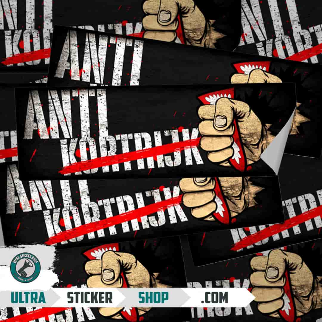 Anti Kortrijk Stickers