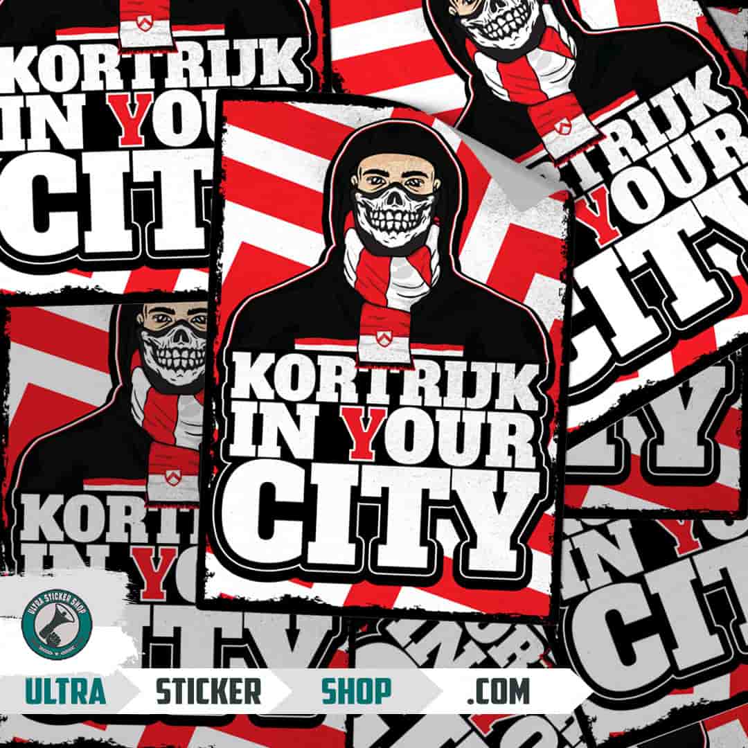Kortrijk in your city Stickers