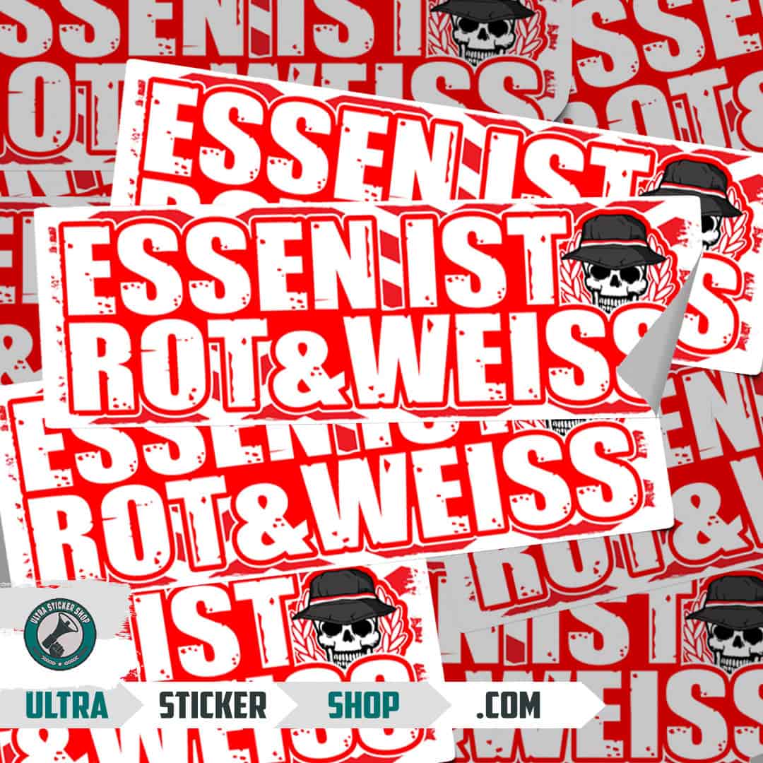 Essen ist rot & weiss Stickers