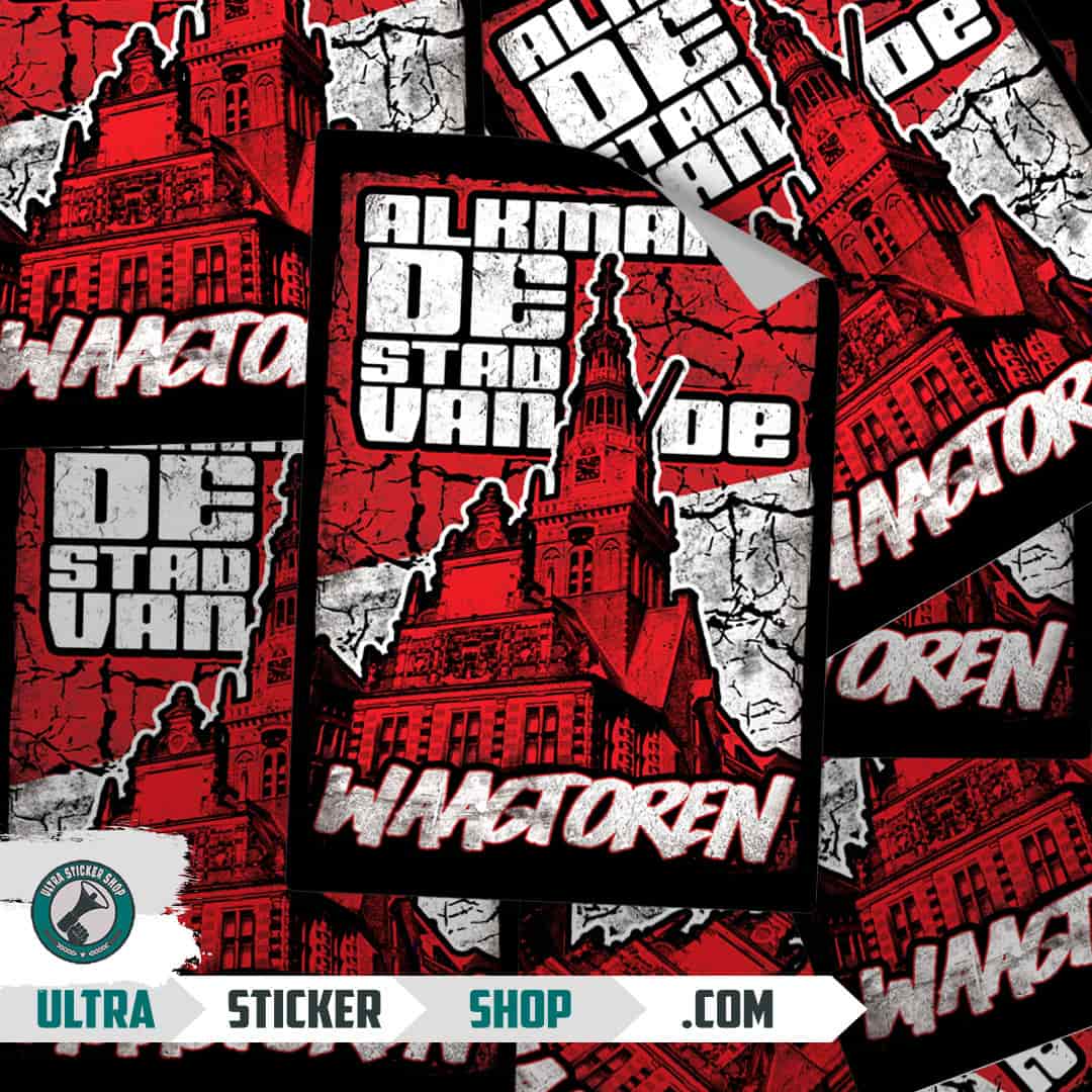 Alkmaar de stad van de Waagtoren Stickers