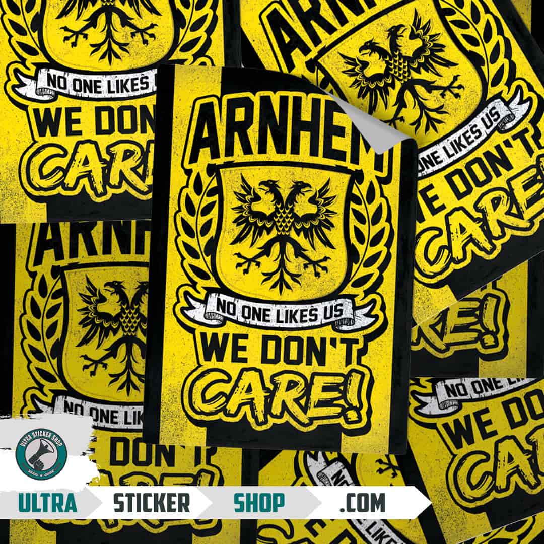 Arnhem no one likes us we don't care! Stickers
