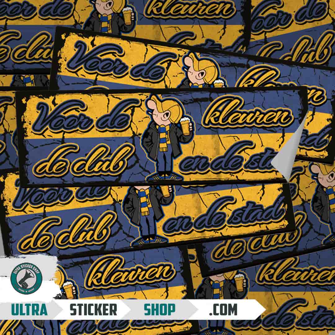Voor de kleuren de club en de stad Stickers
