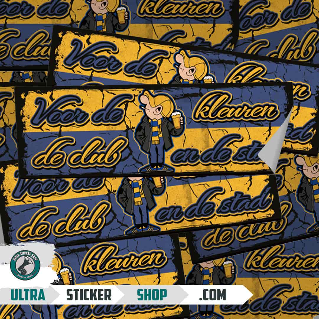 Voor de kleuren de club en de stad Stickers