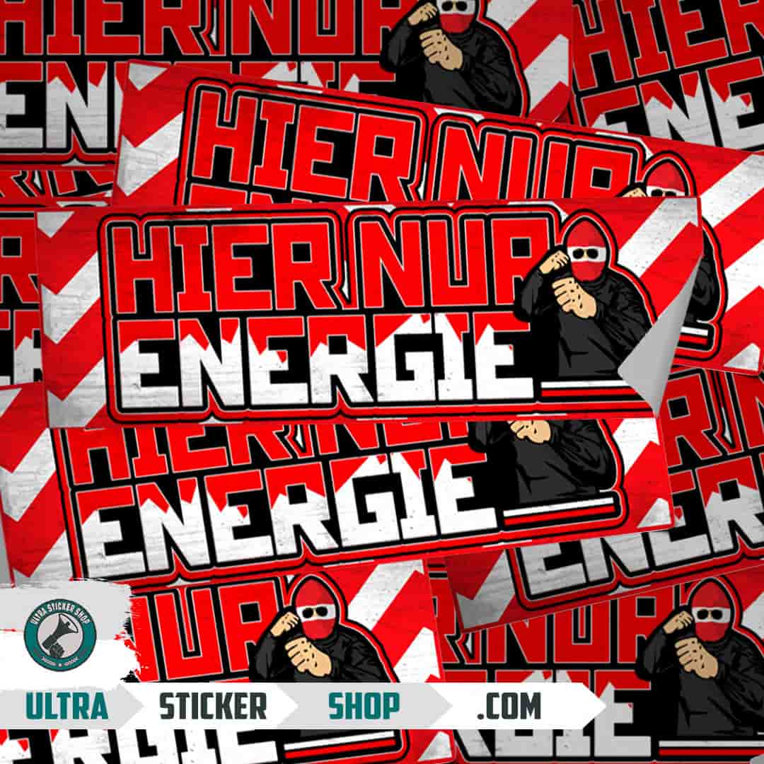 Hier nur Energie Stickers
