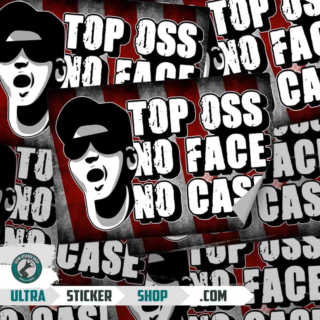 Top Oss no face no case Stickers