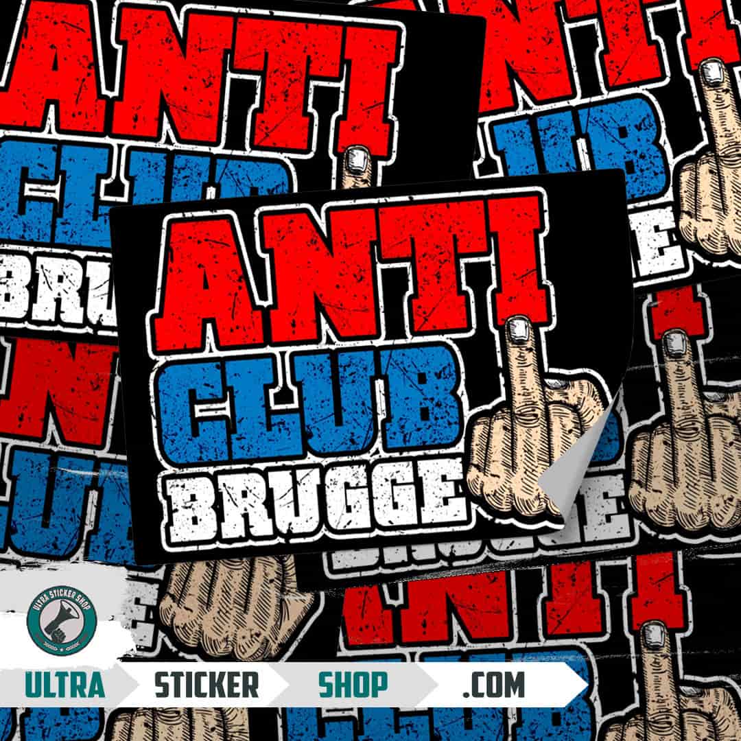 Anti club Brugge Stickers
