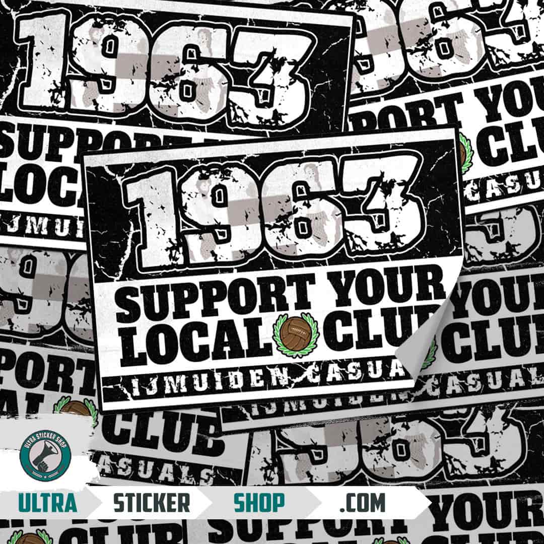 1963 support your local club Stickers