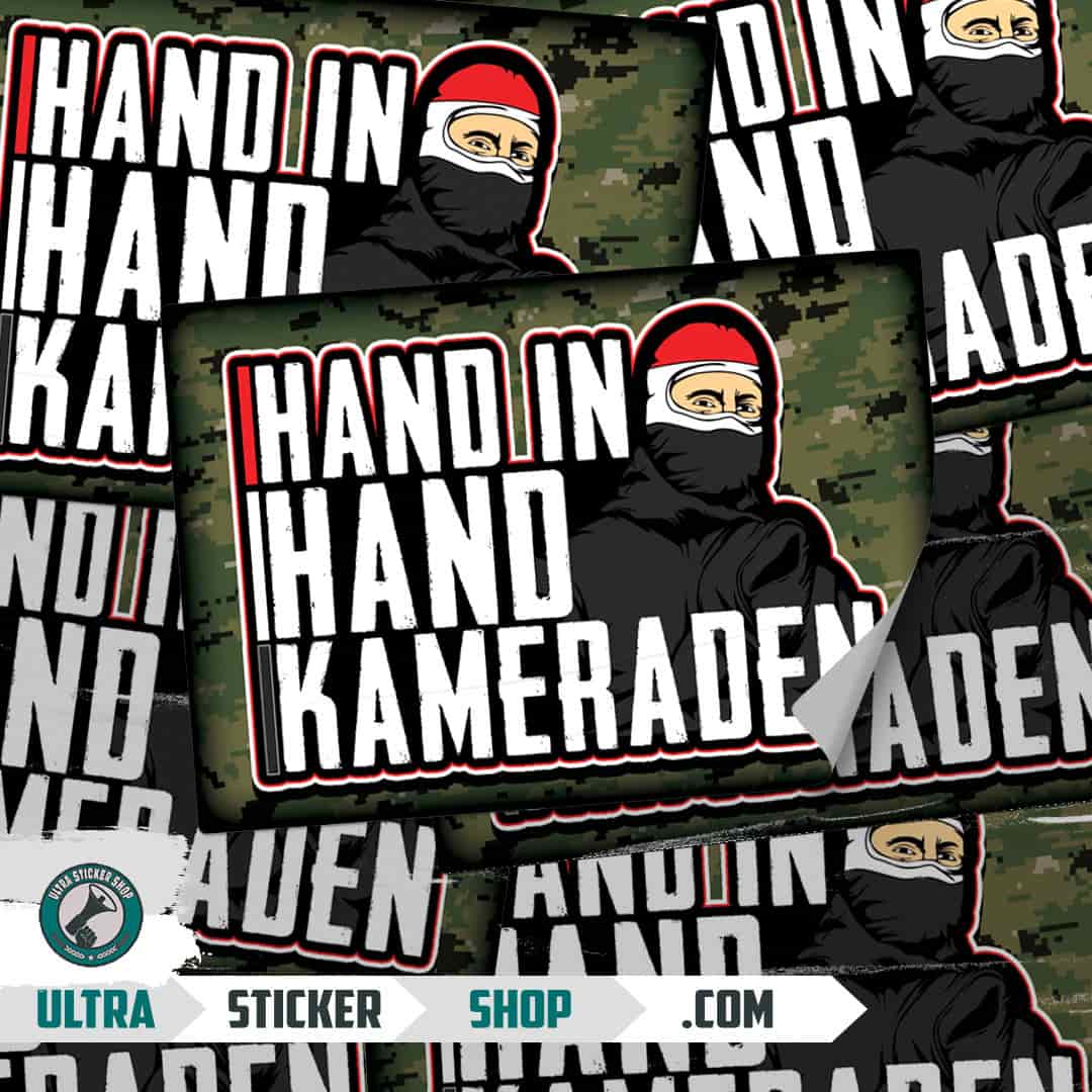 Hand in Hand Kameraden Stickers