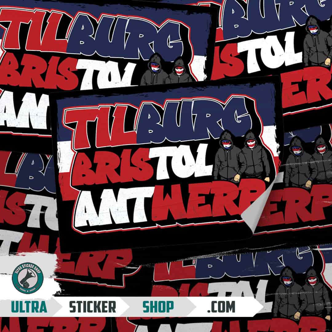 Tilburg Bristol Antwerp Stickers