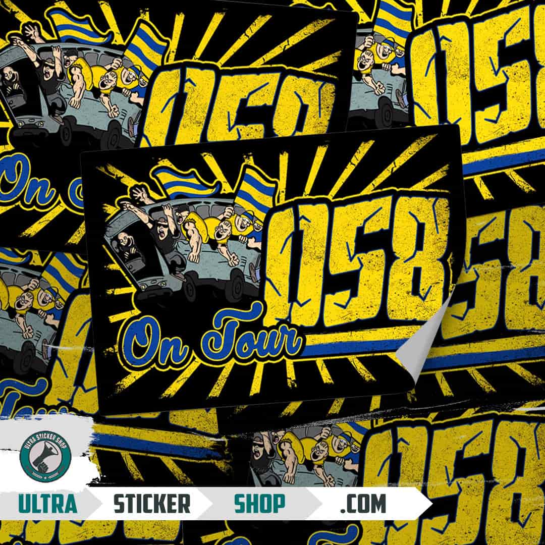 058 on tour Stickers