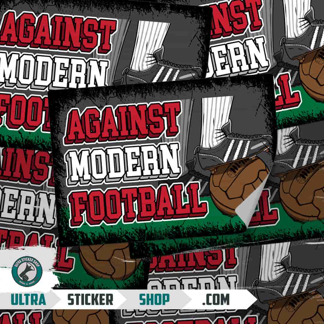 Against modern football Stickers