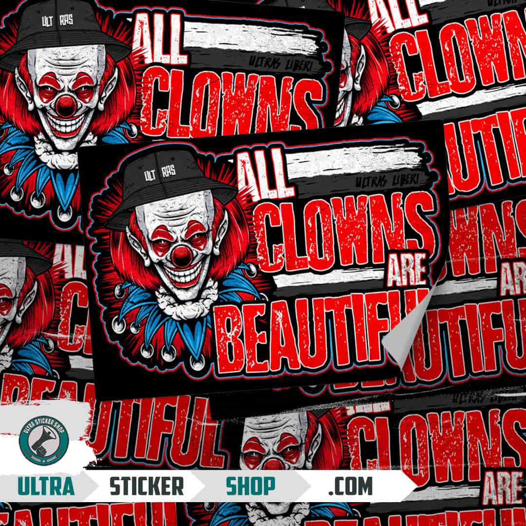 All Clowns Are Beautiful Stickers