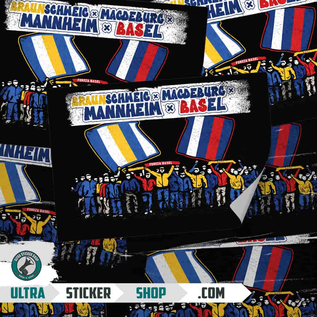 Braunschweig x Magdeburg X Mannheim X Basel Stickers