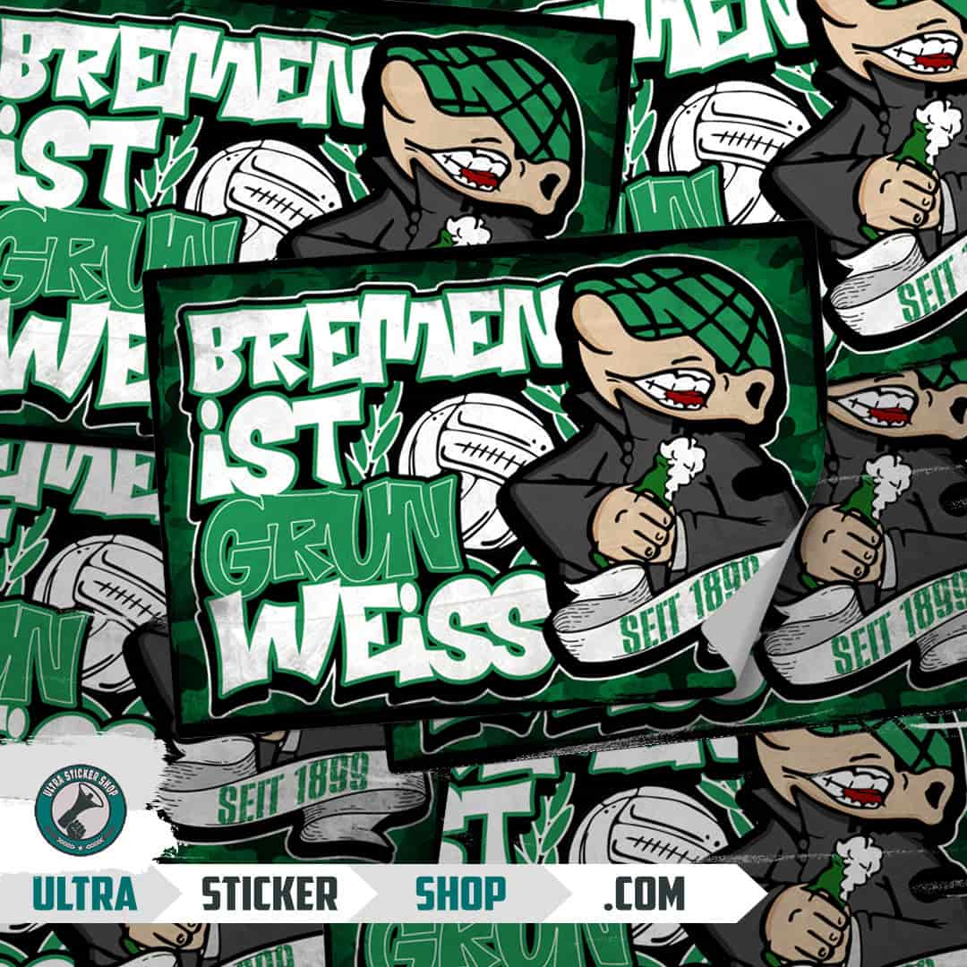 Bremen ist grün weiss Stickers