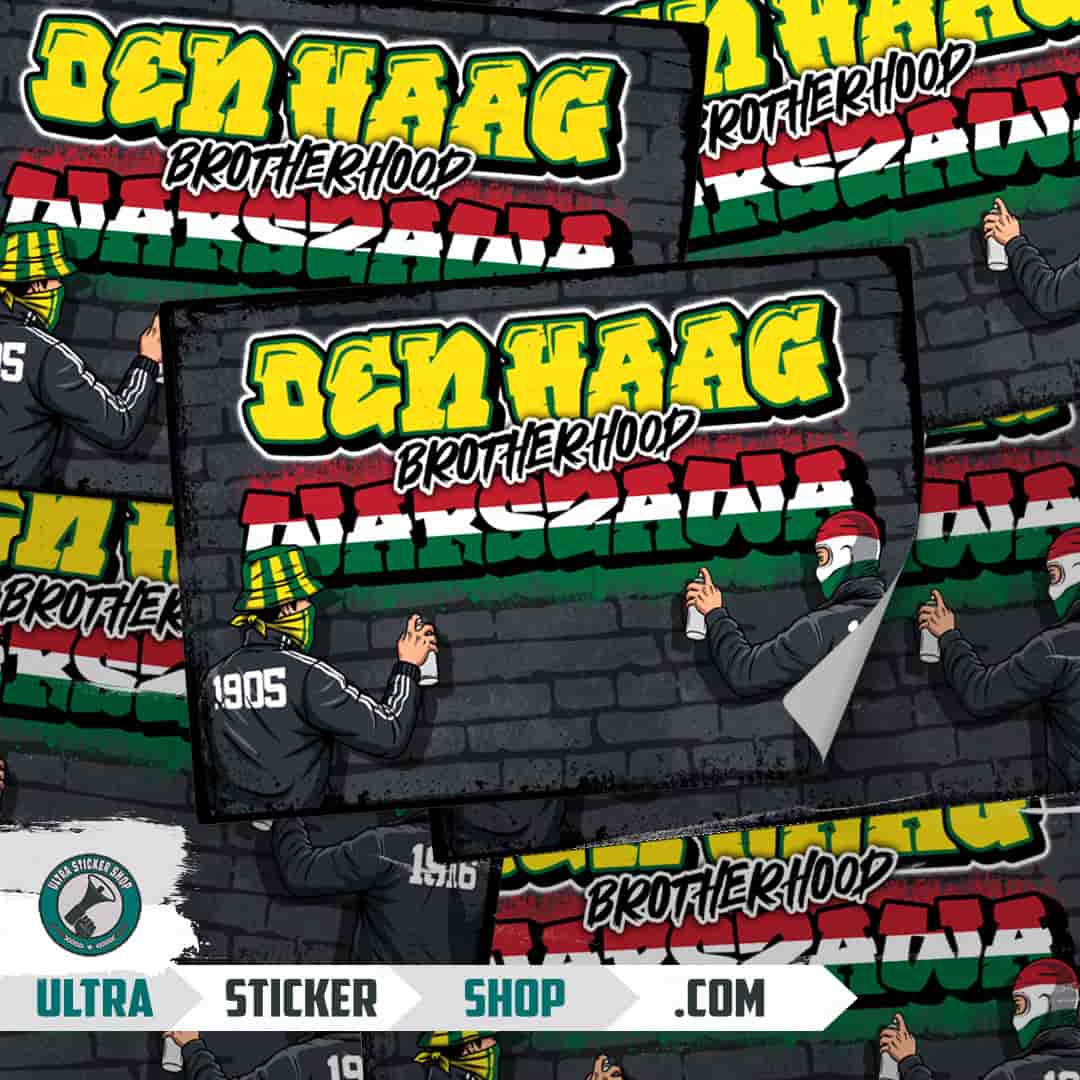 Den Haag brotherhood Warszawa Stickers