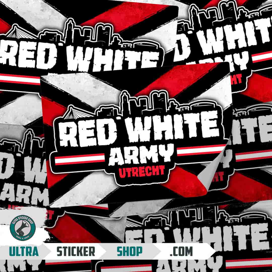 Red white army Stickers