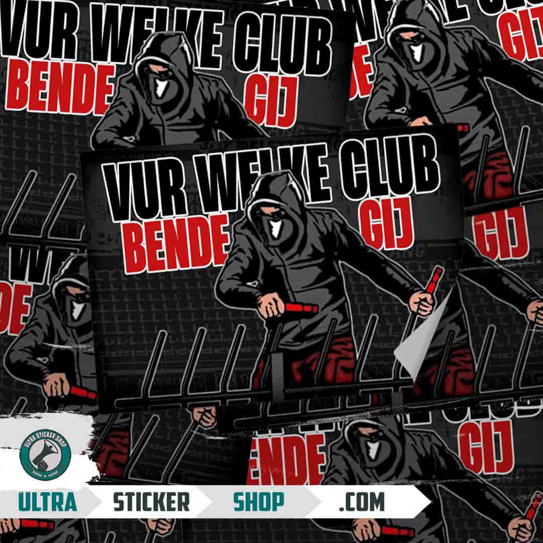 Vur welke club bende gij Stickers