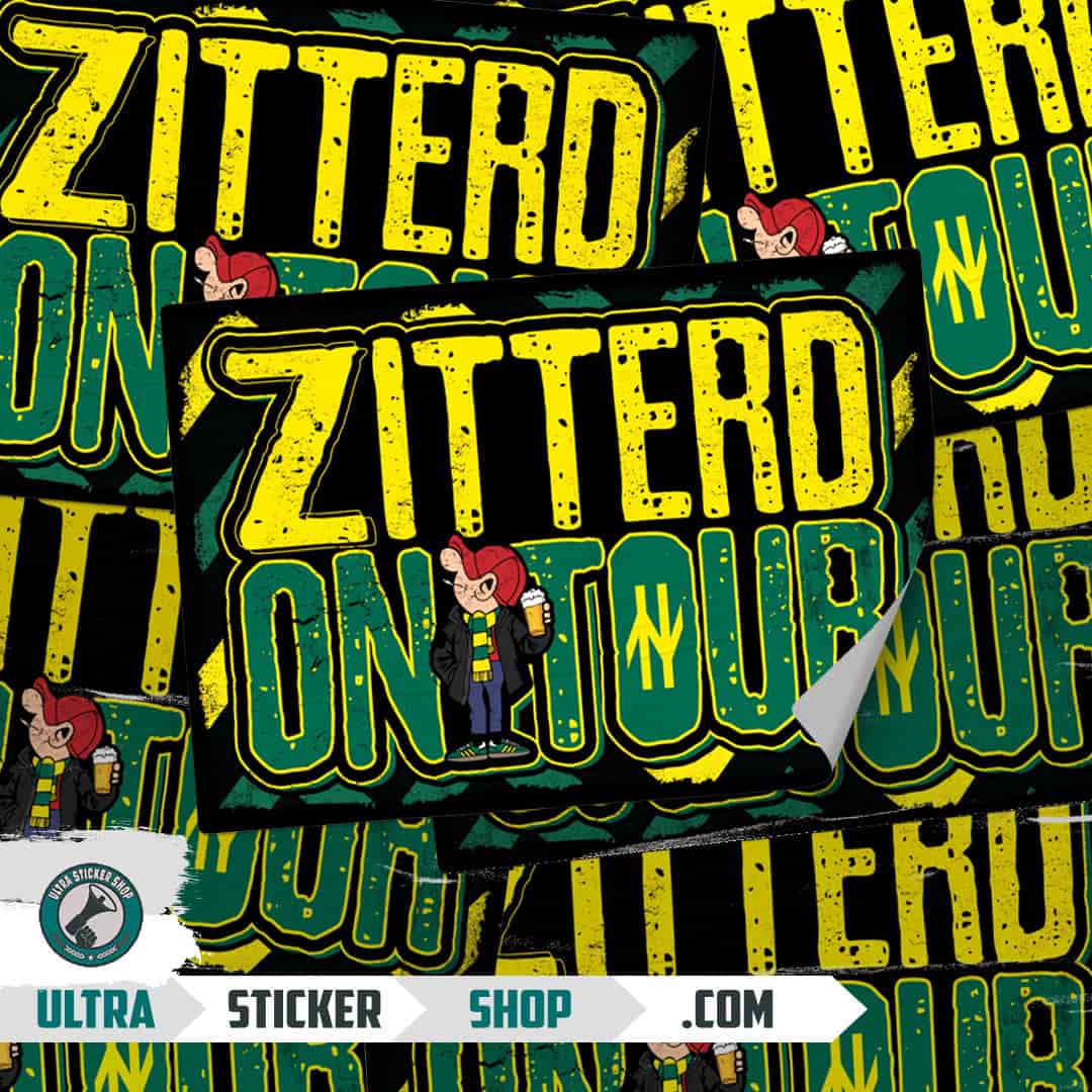 Zitterd on tour Stickers