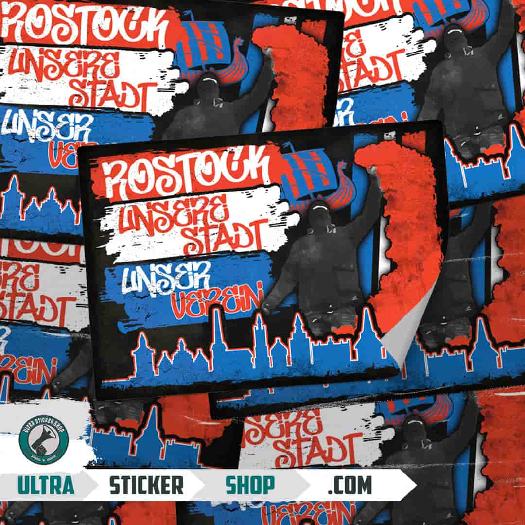Rostock unsere stadt unser verein Stickers