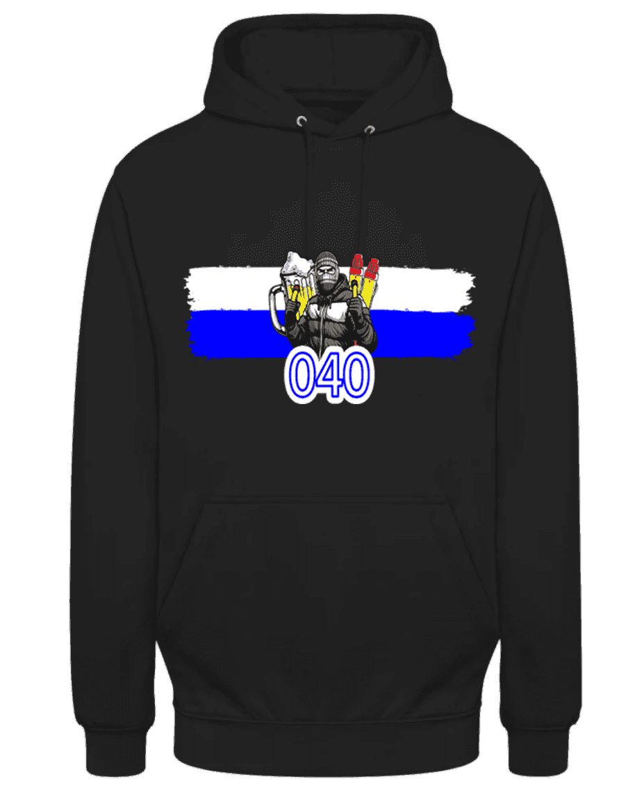(Blauw-wit) 040 Hoodie