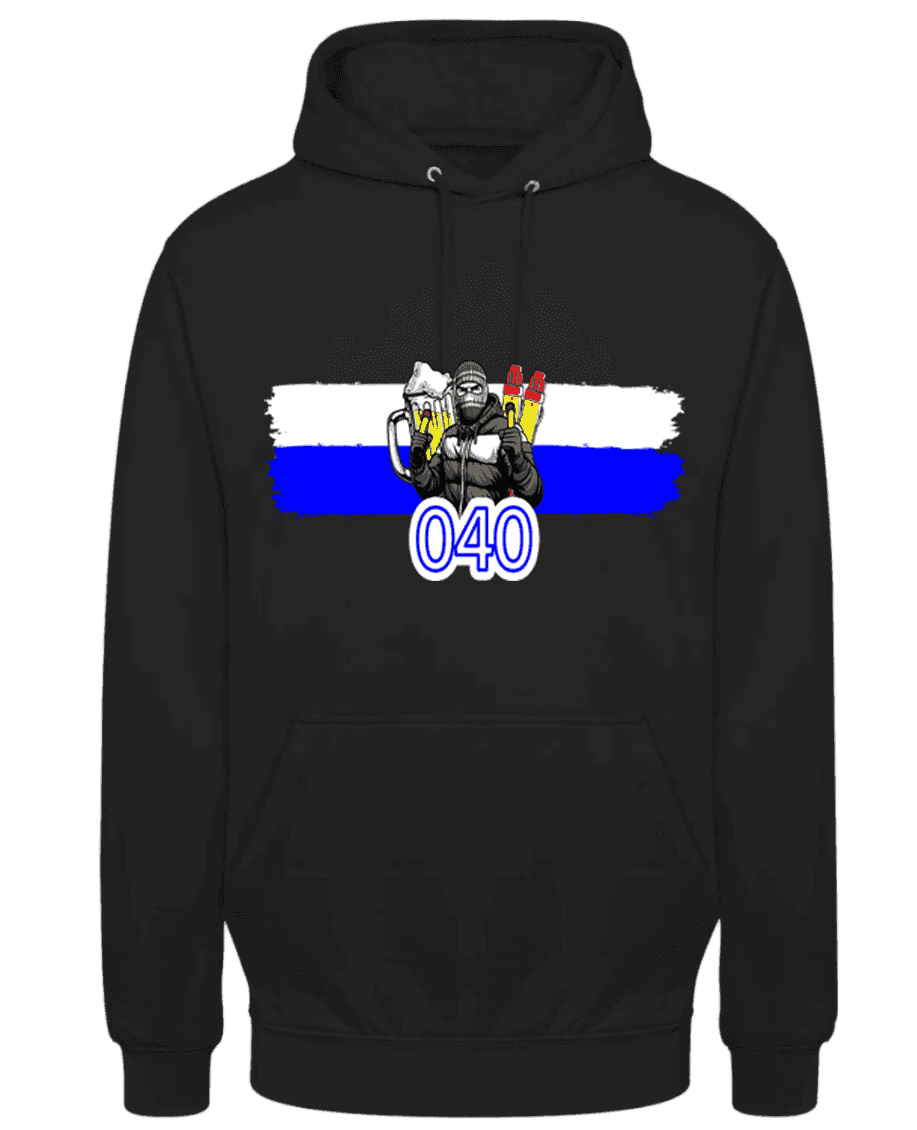 (Blauw-wit) 040 Hoodie
