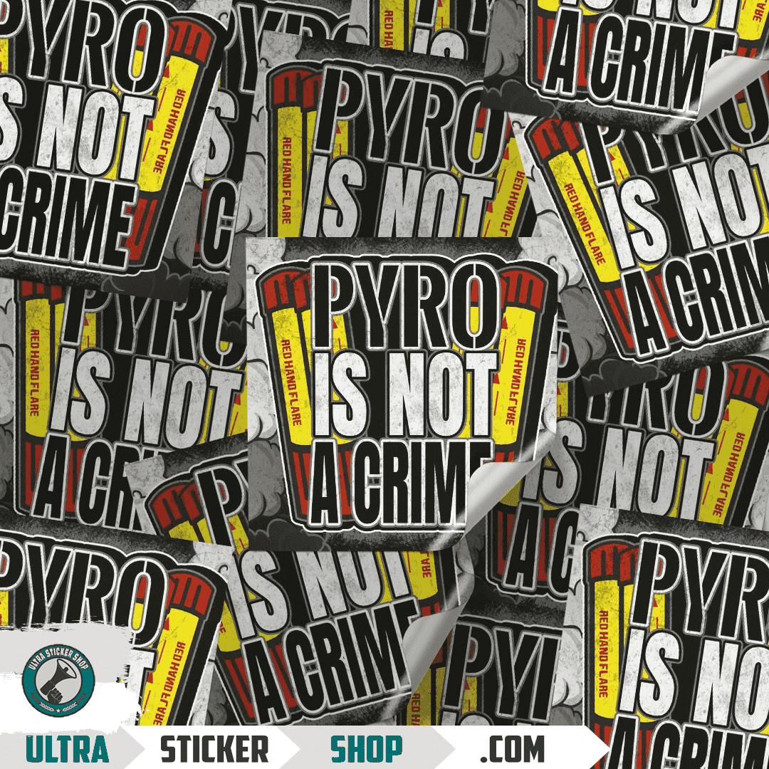 Pyro is not a crime Stickers