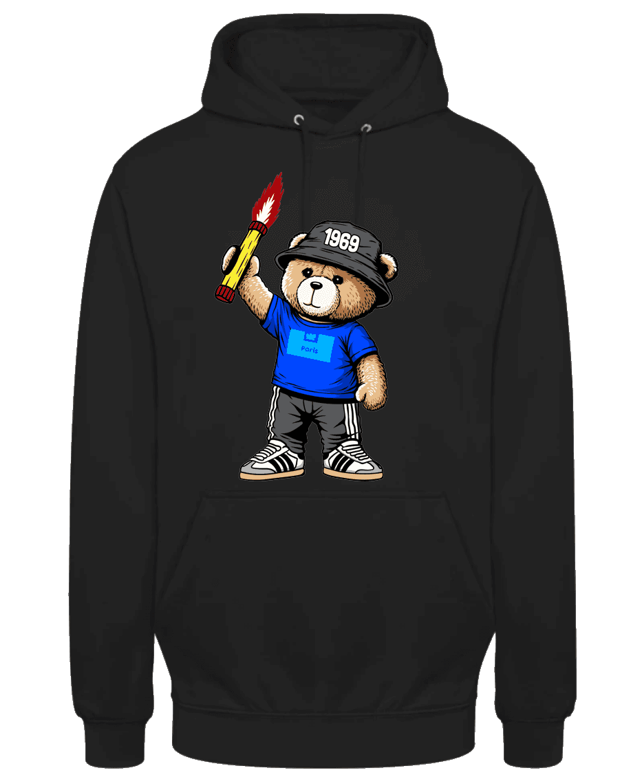 Paris 1969 bear Hoodie