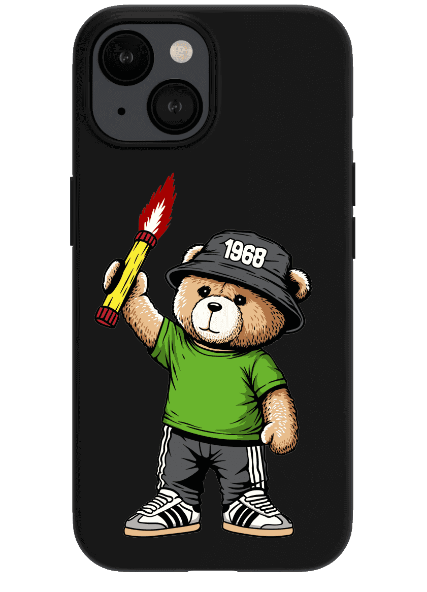 Paris 1968 bear Iphone Case