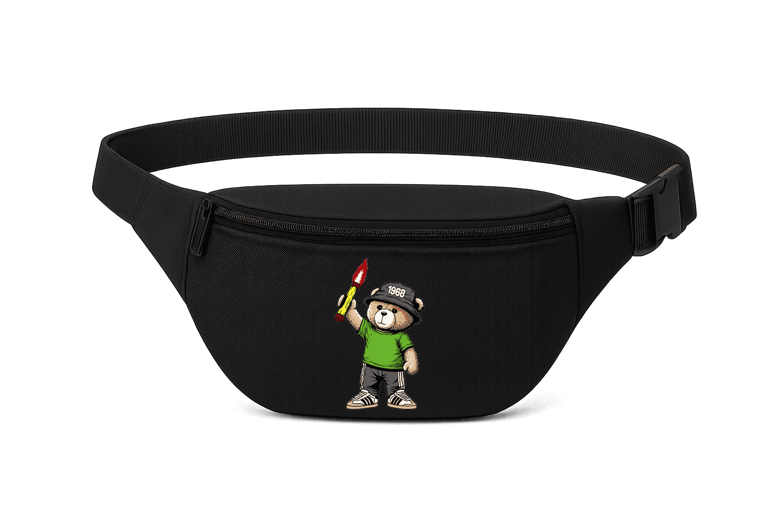 Paris 1968 bear Fanny Pack
