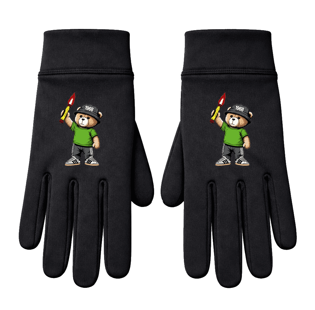 Paris 1968 bear Gloves