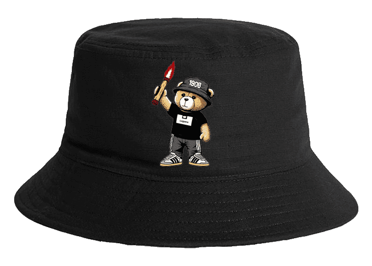 Lugano 1908 bear Bucket Hat