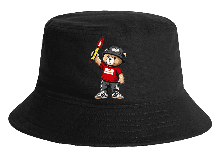 Jakobstad 1965 bear Bucket Hat