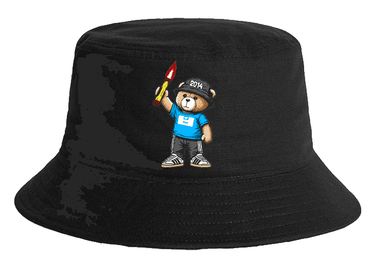 Riga 2014 bear Bucket Hat