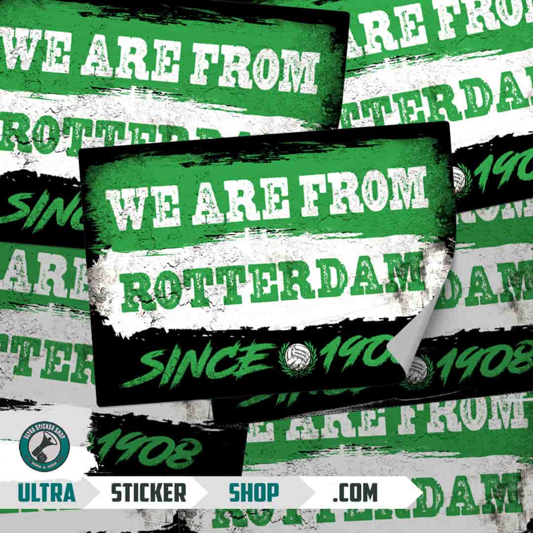 We are from Rotterdam since 1908 Stickers