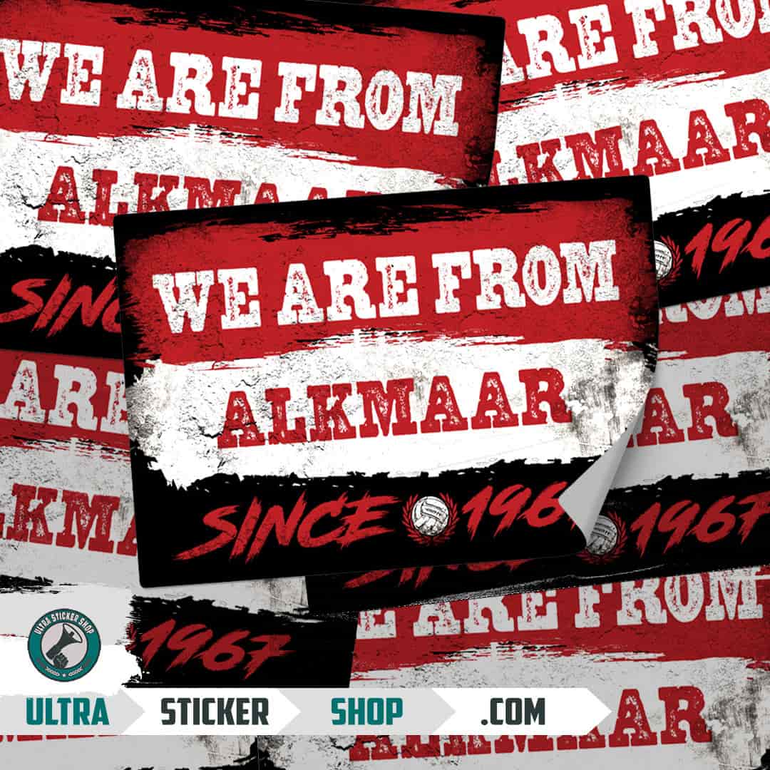 We are from Alkmaar since 1967 Stickers