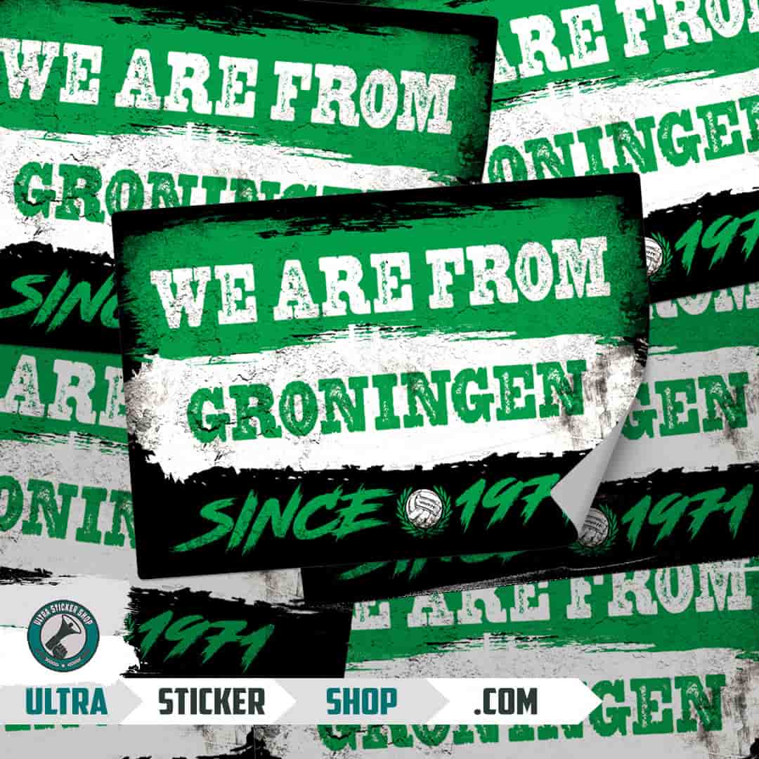 We are from Groningen since 1971 Stickers