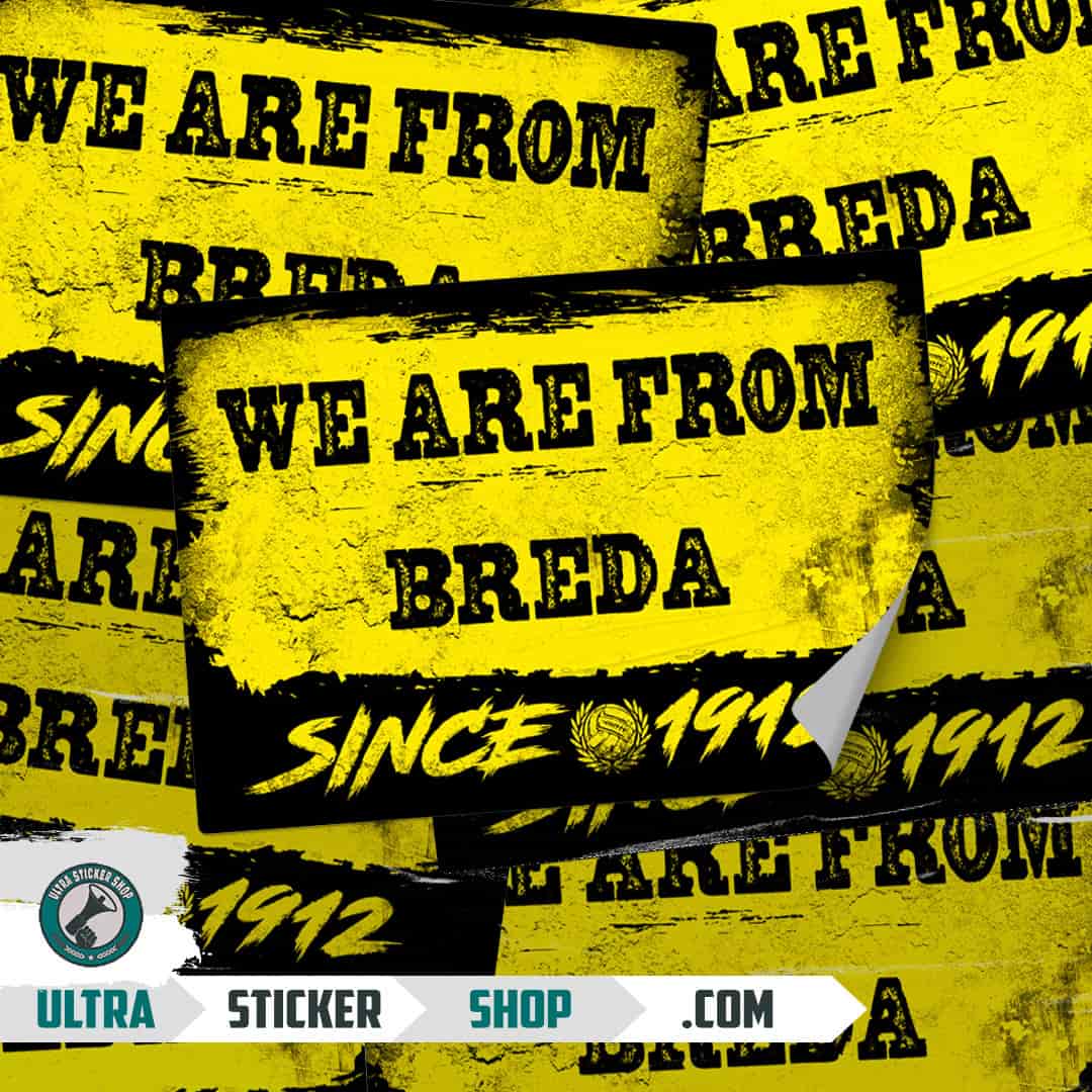 We are from Breda since 1912 Stickers
