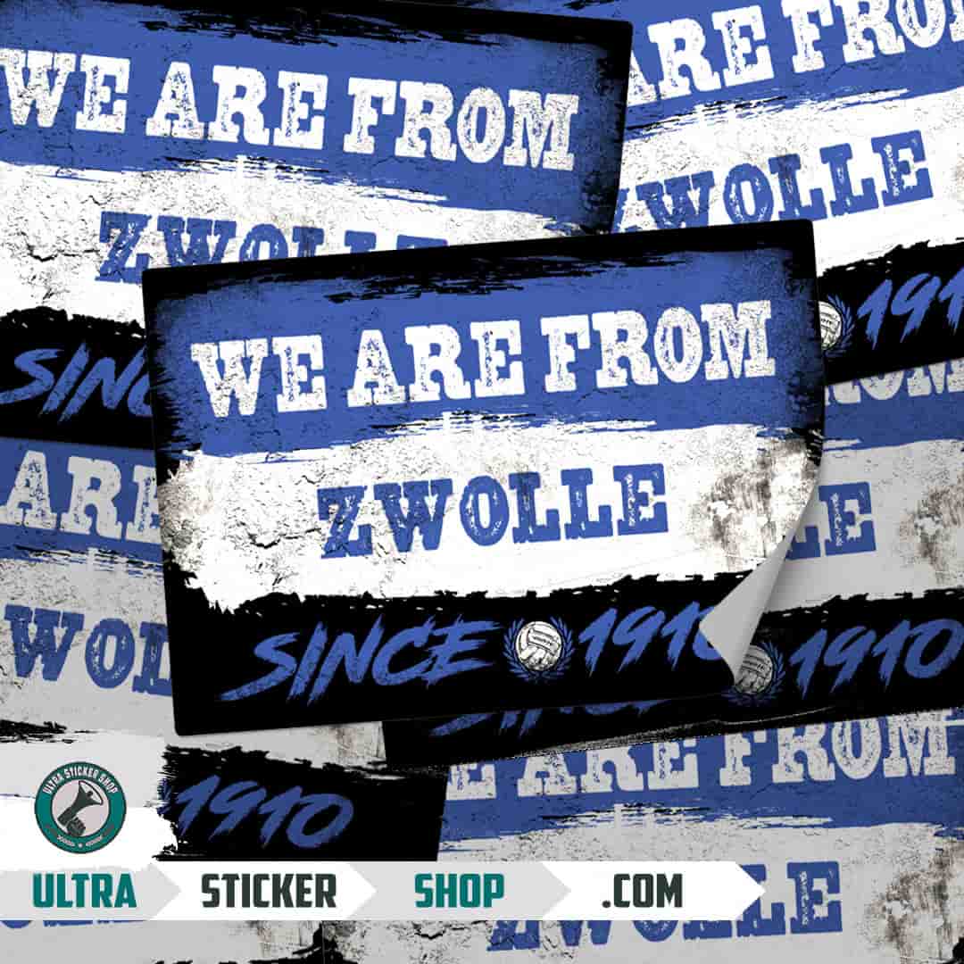 We are from Zwolle since 1910 Stickers