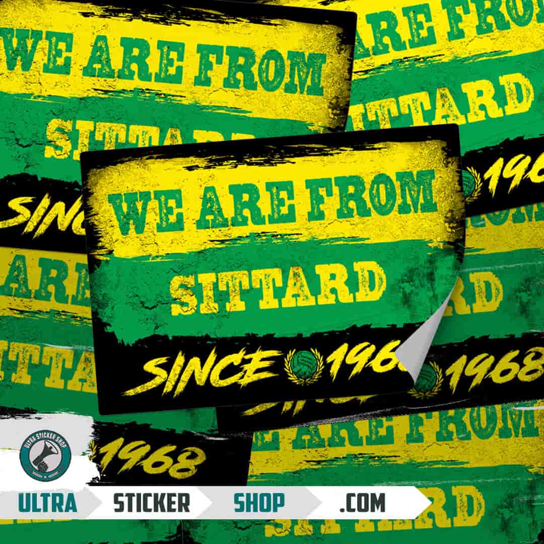 We are from Sittard since 1968 Stickers