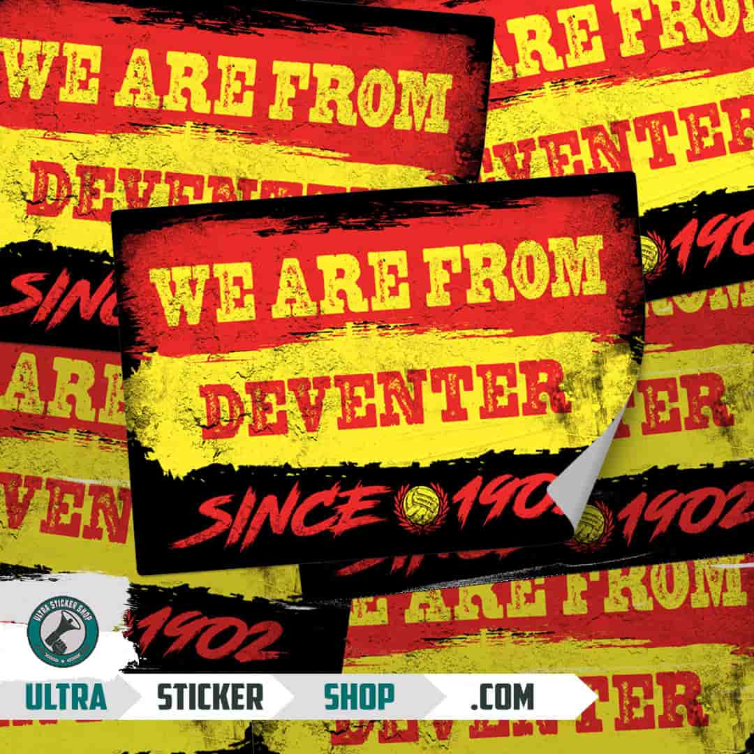 We are from Deventer since 1902 Stickers