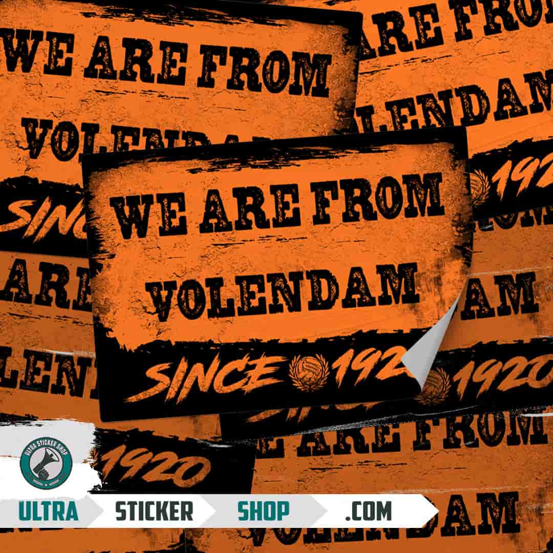 We are from Volendam since 1920 Stickers