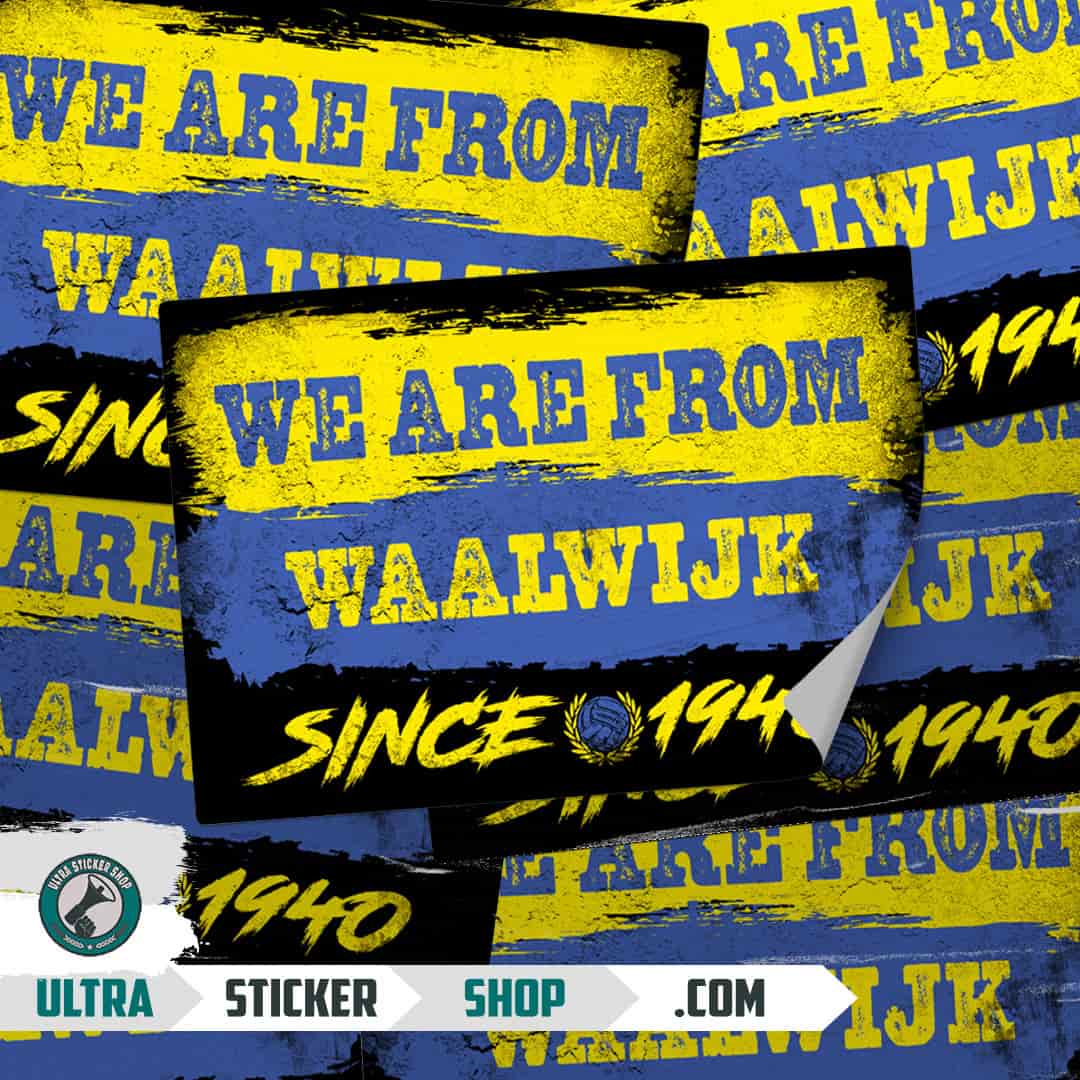 We are from Waalwijk since 1940 Stickers