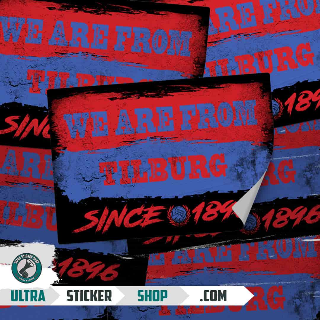 We are from Tilburg since 1896 Stickers